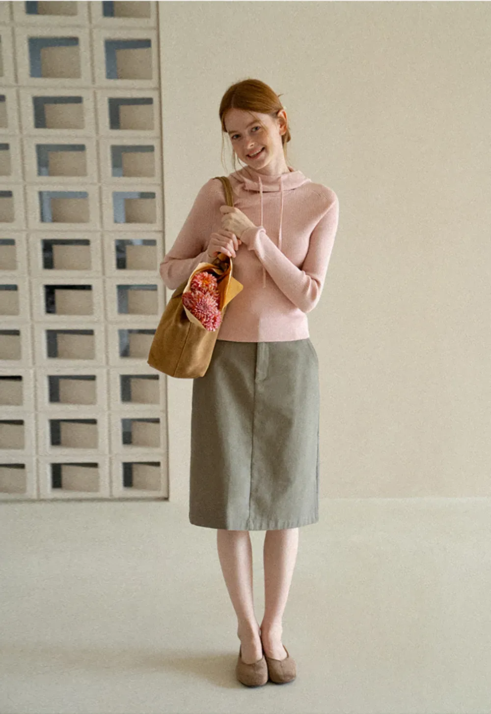 High Waist Straight Cut Skirt