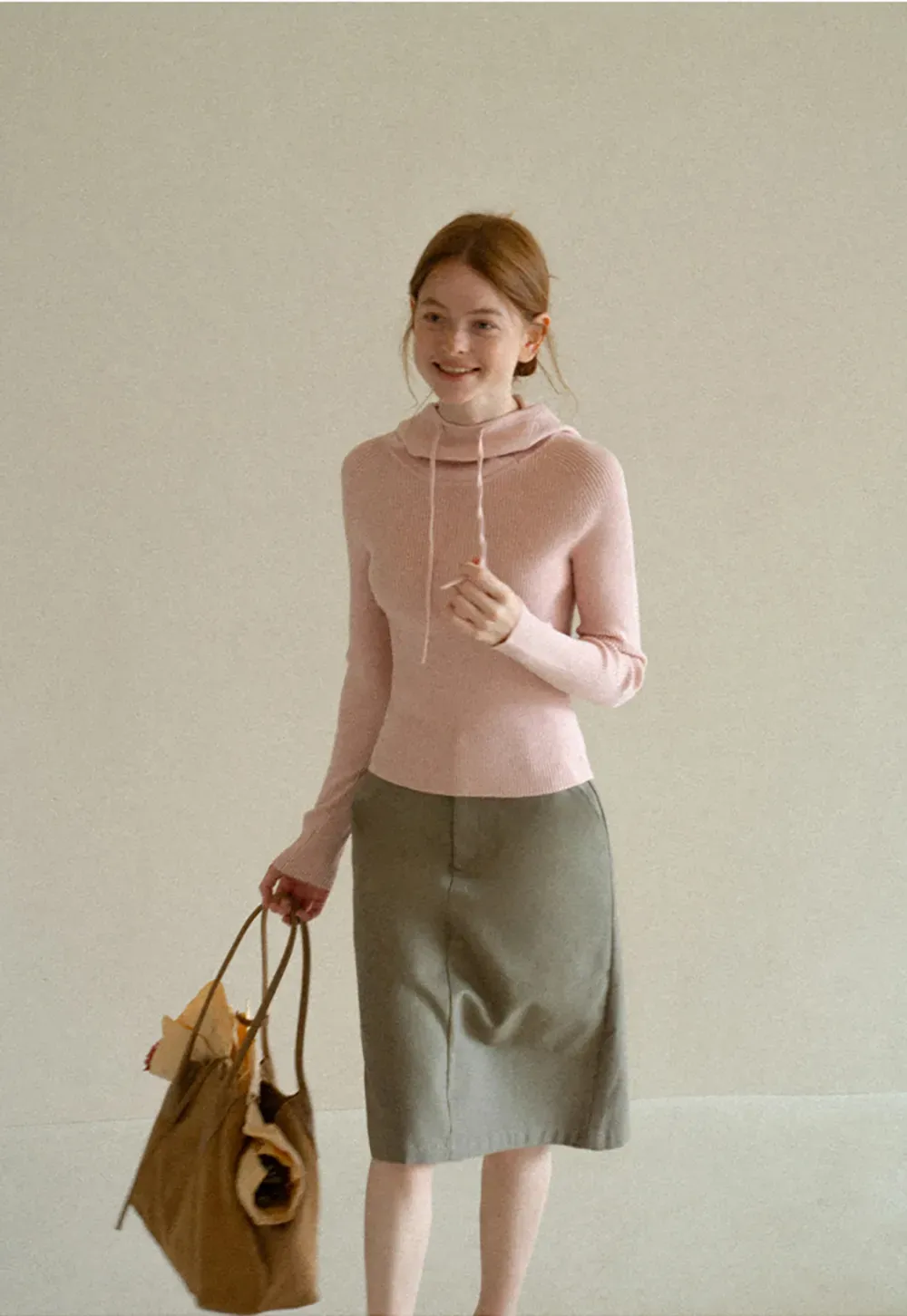 High Waist Straight Cut Skirt