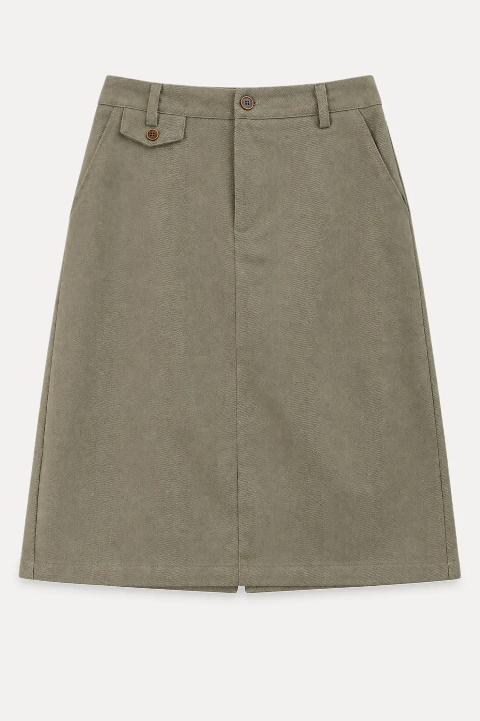 High Waist Straight Cut Skirt