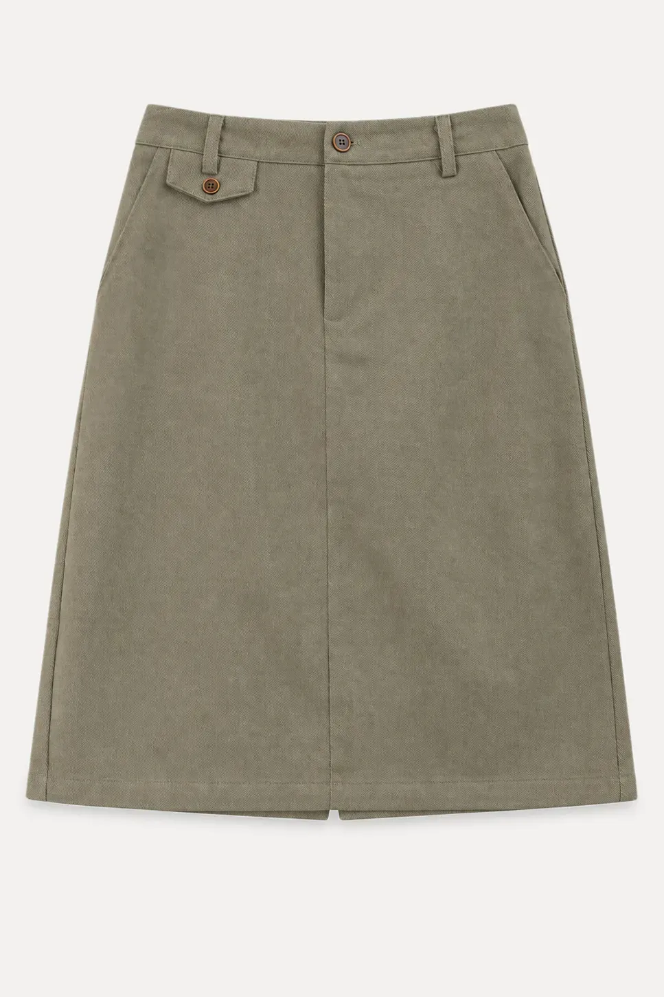 High Waist Straight Cut Skirt