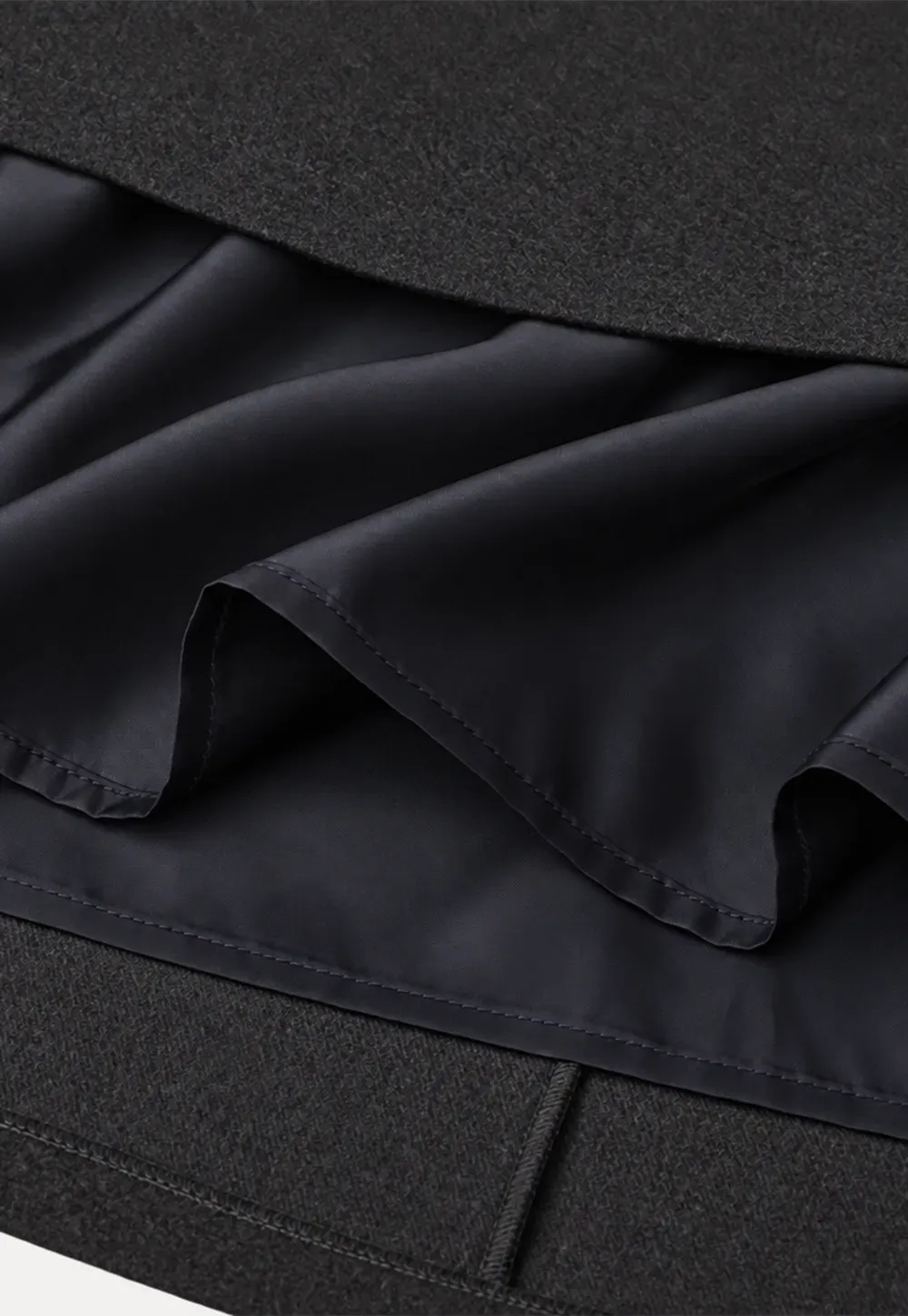 High Waist Pleated Skirt with Decorative Buttons