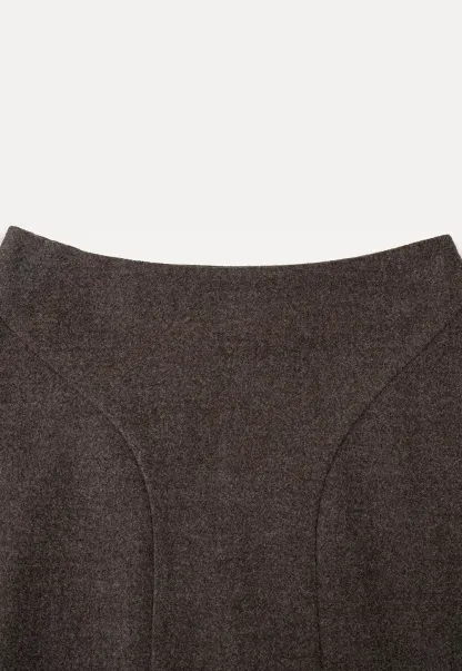 Asymmetrical Hem A-Line Skirt