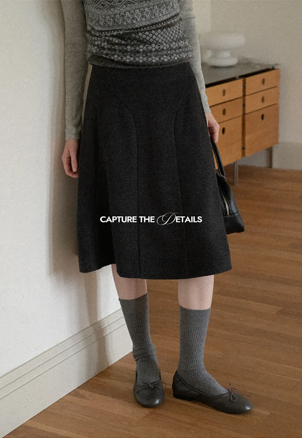 Asymmetrical Hem A-Line Skirt