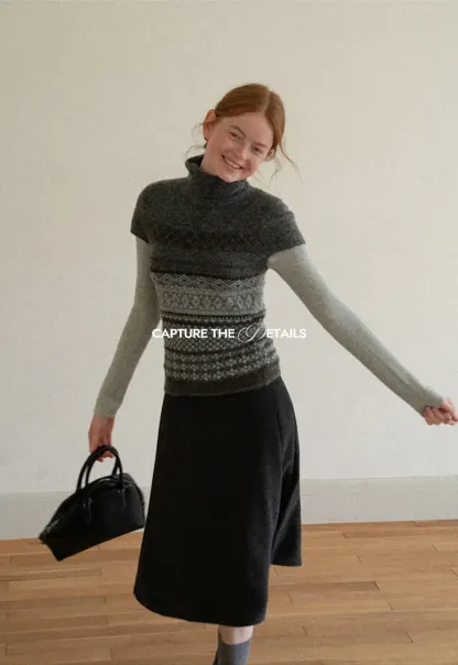 Asymmetrical Hem A-Line Skirt