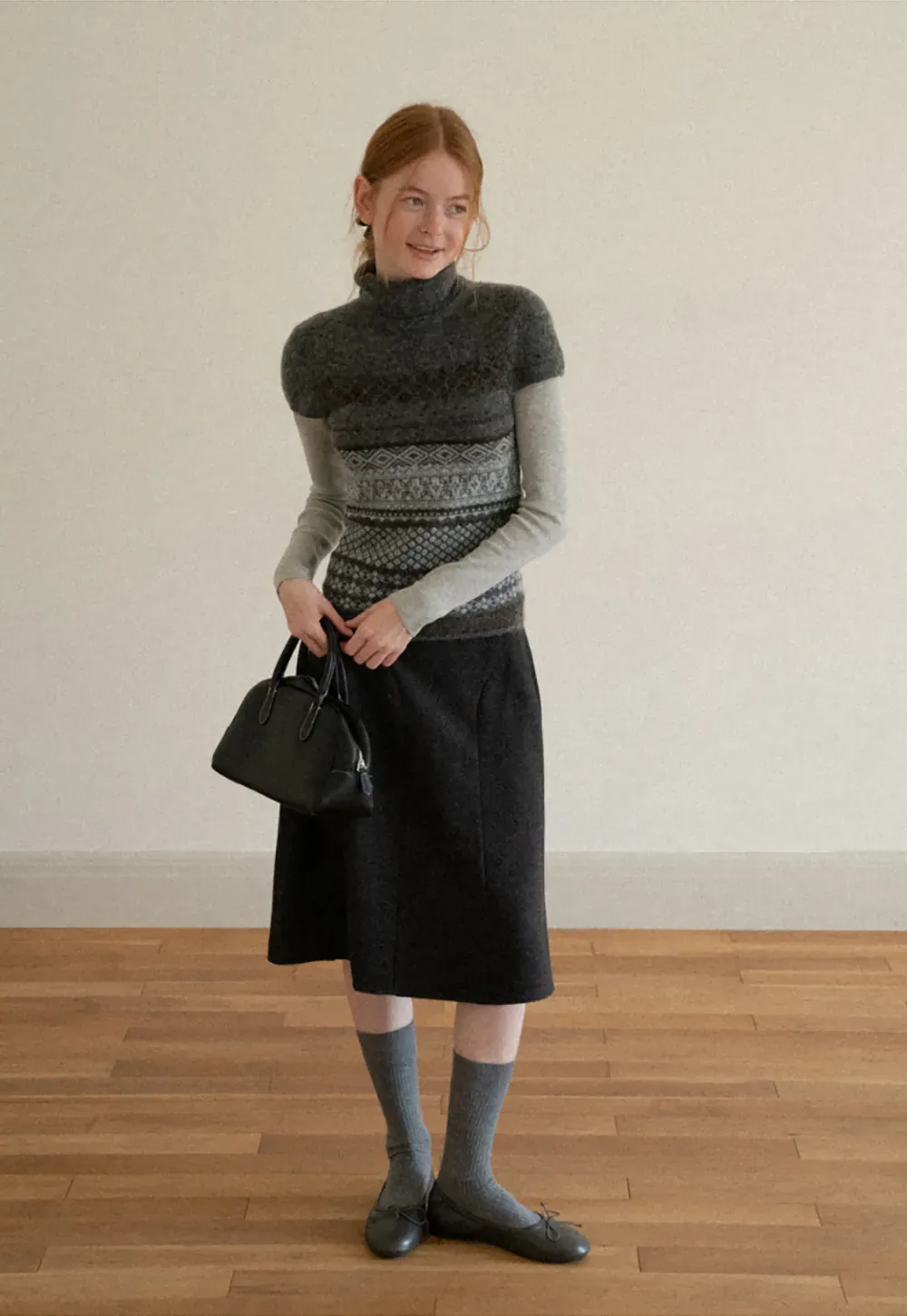 Asymmetrical Hem A-Line Skirt