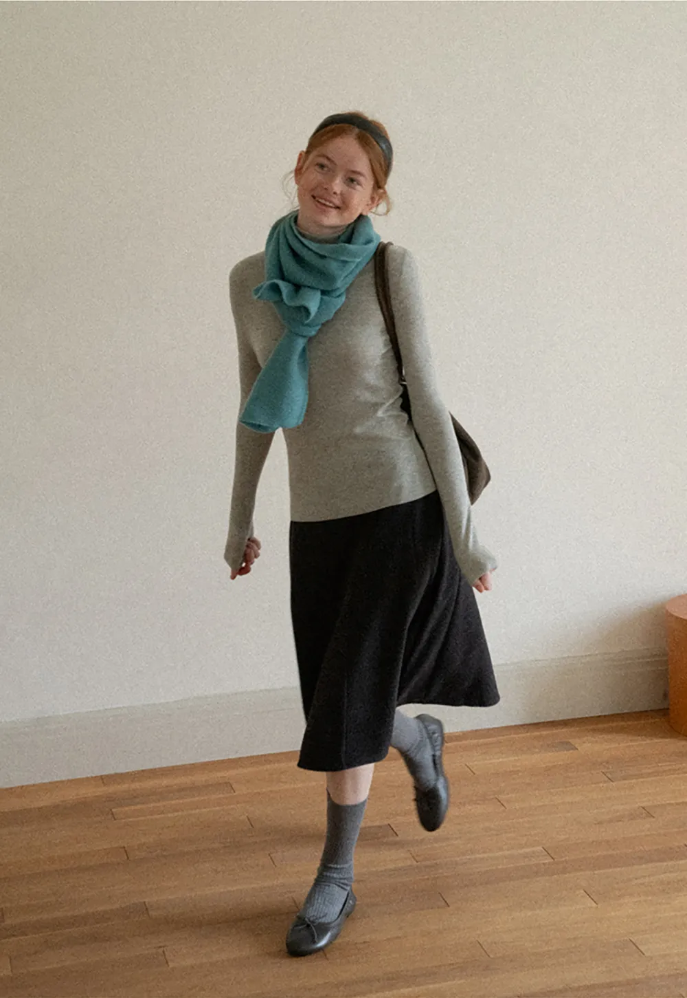Asymmetrical Hem A-Line Skirt
