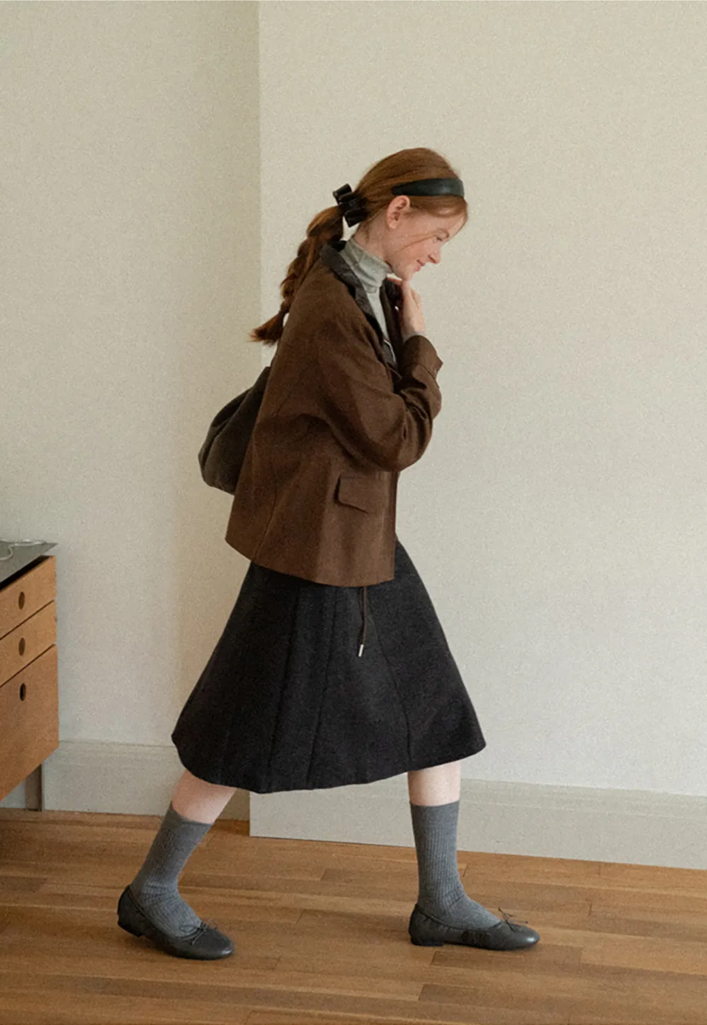 Asymmetrical Hem A-Line Skirt