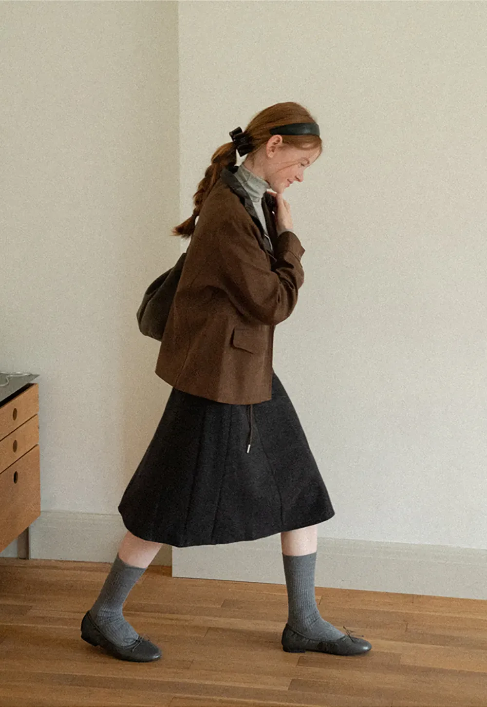 Asymmetrical Hem A-Line Skirt