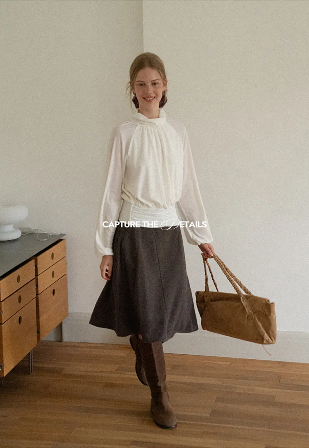 Asymmetrical Hem A-Line Skirt