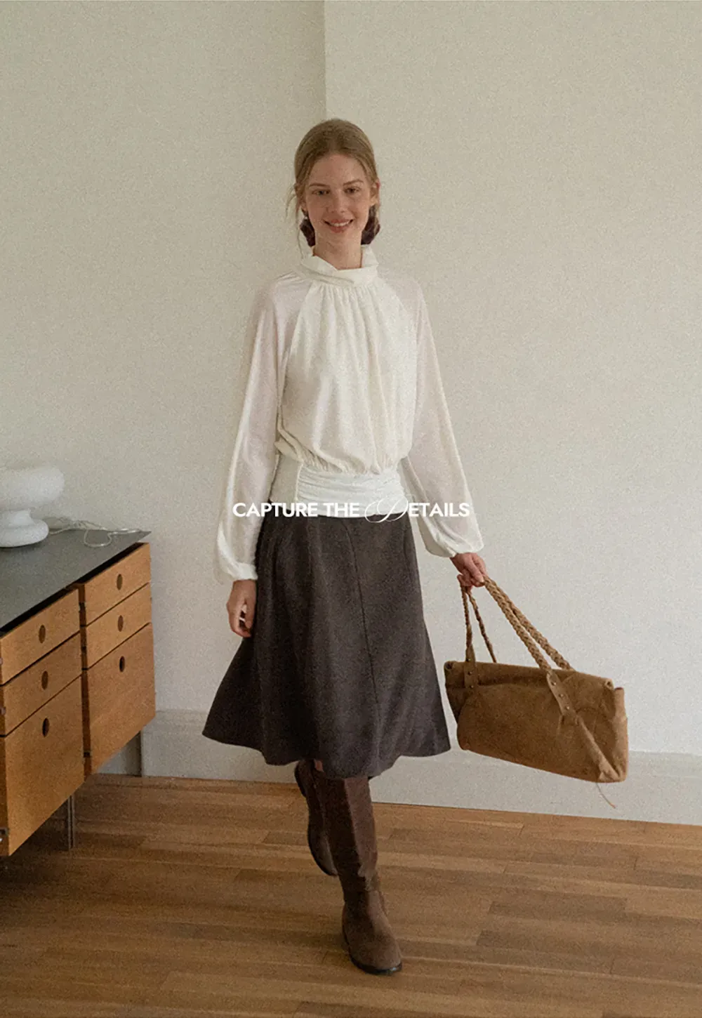 Asymmetrical Hem A-Line Skirt