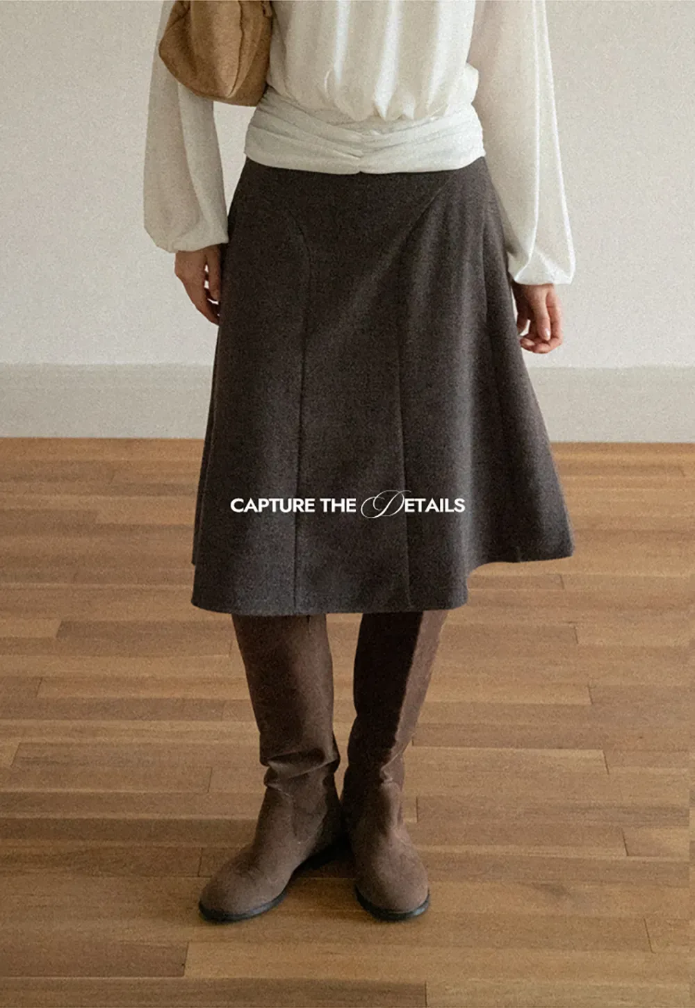 Asymmetrical Hem A-Line Skirt