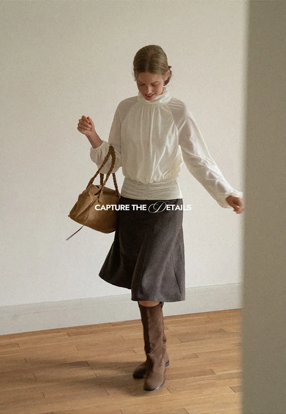 Asymmetrical Hem A-Line Skirt