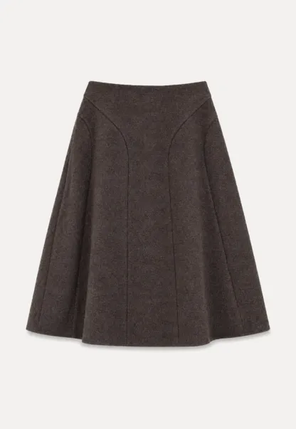 Asymmetrical Hem A-Line Skirt