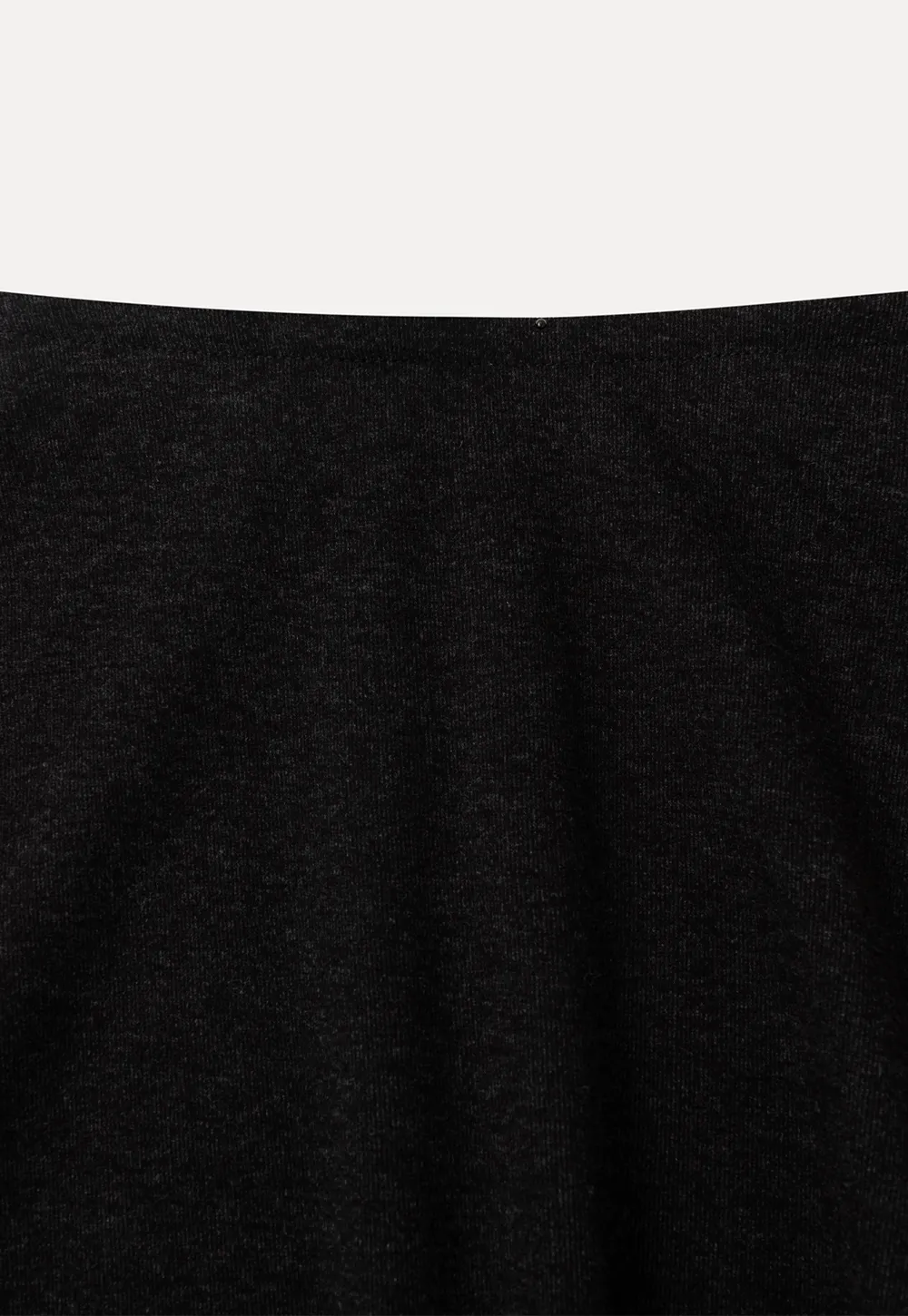 A-Line Wool Blend Midi Skirt