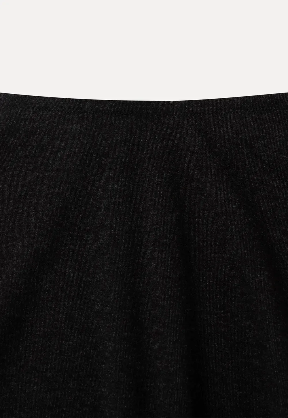 A-Line Wool Blend Midi Skirt