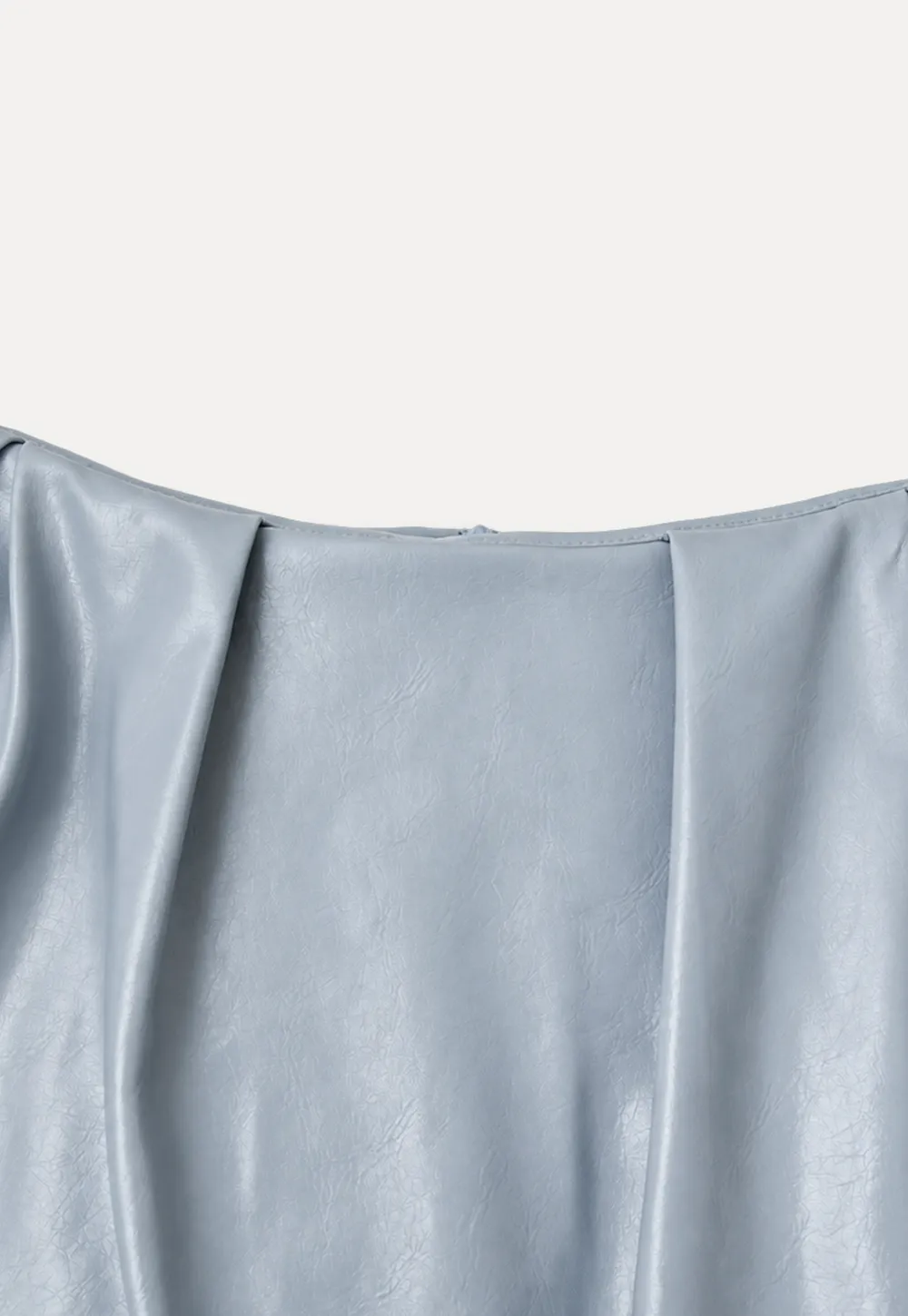 Pleated A-Line Mini Skirt