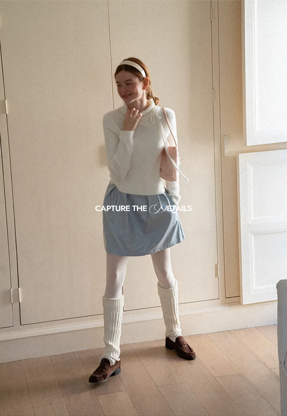 Pleated A-Line Mini Skirt