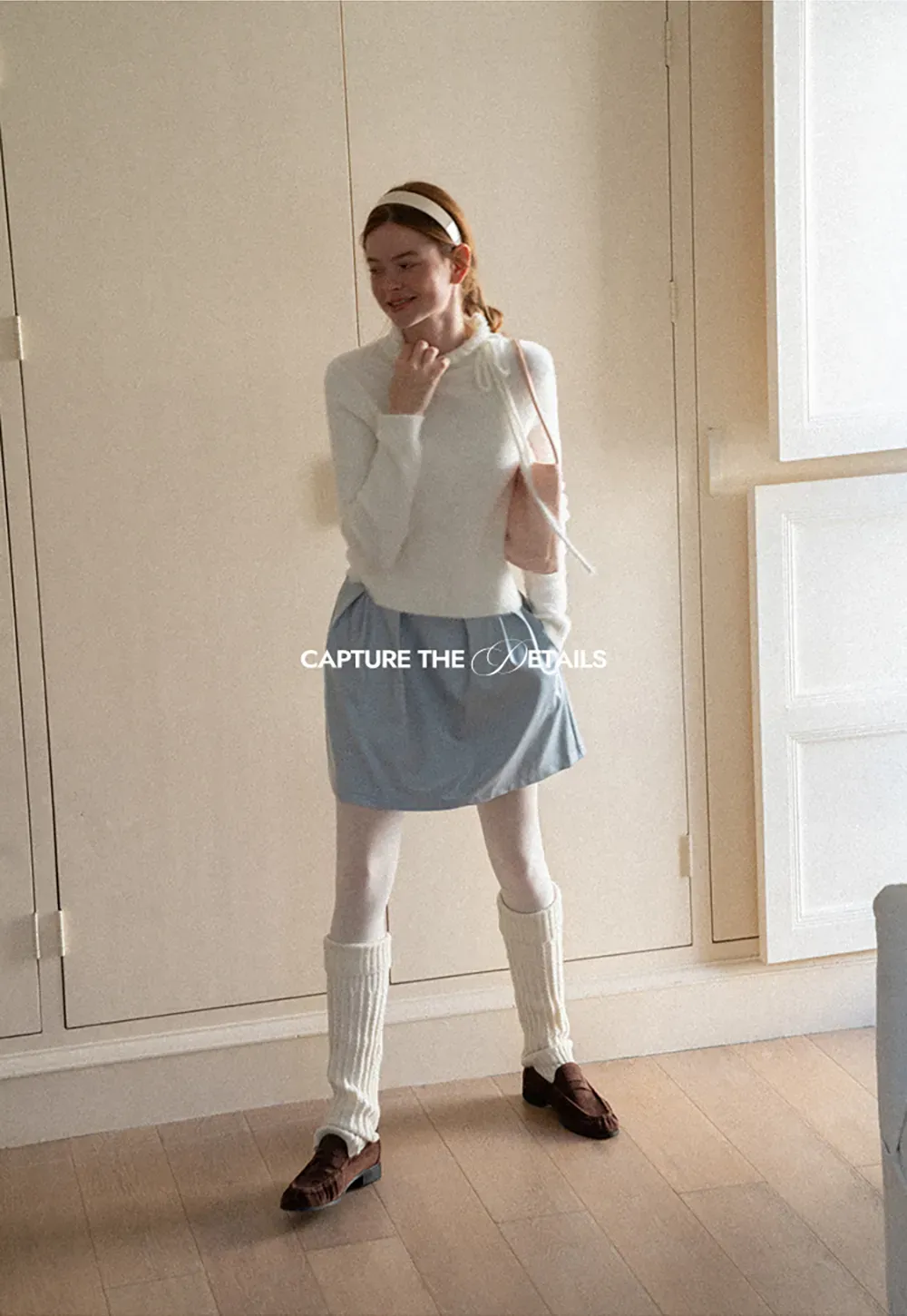 Pleated A-Line Mini Skirt