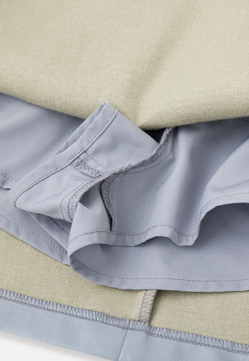 Pleated A-Line Mini Skirt