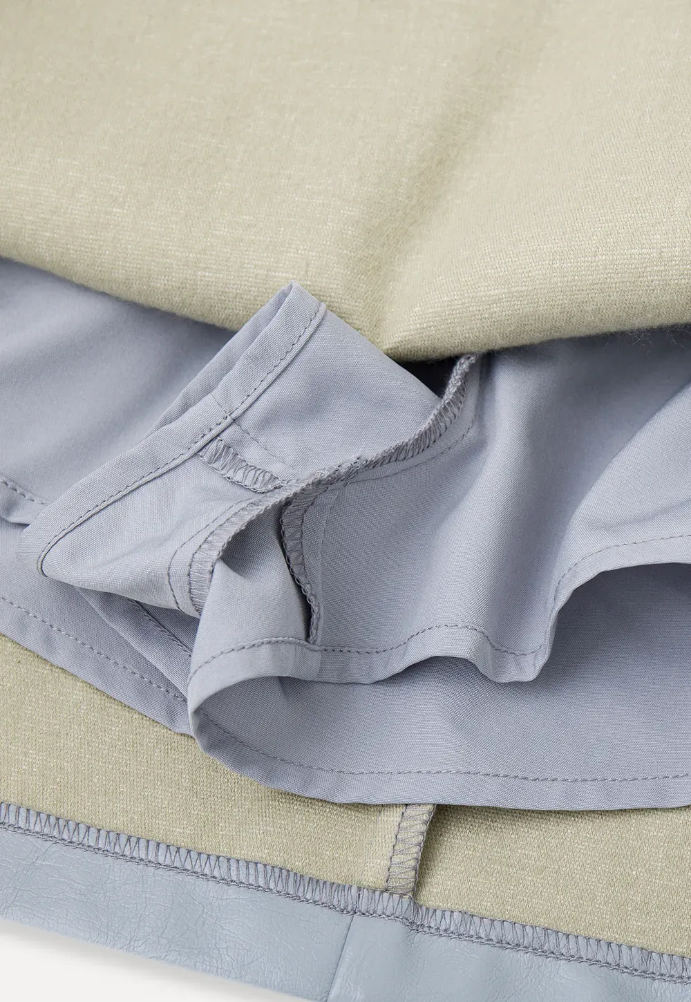 Pleated A-Line Mini Skirt
