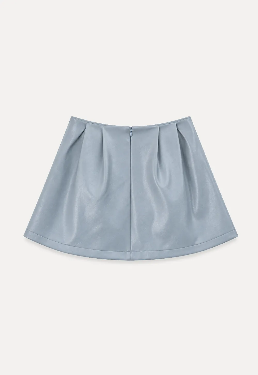 Pleated A-Line Mini Skirt