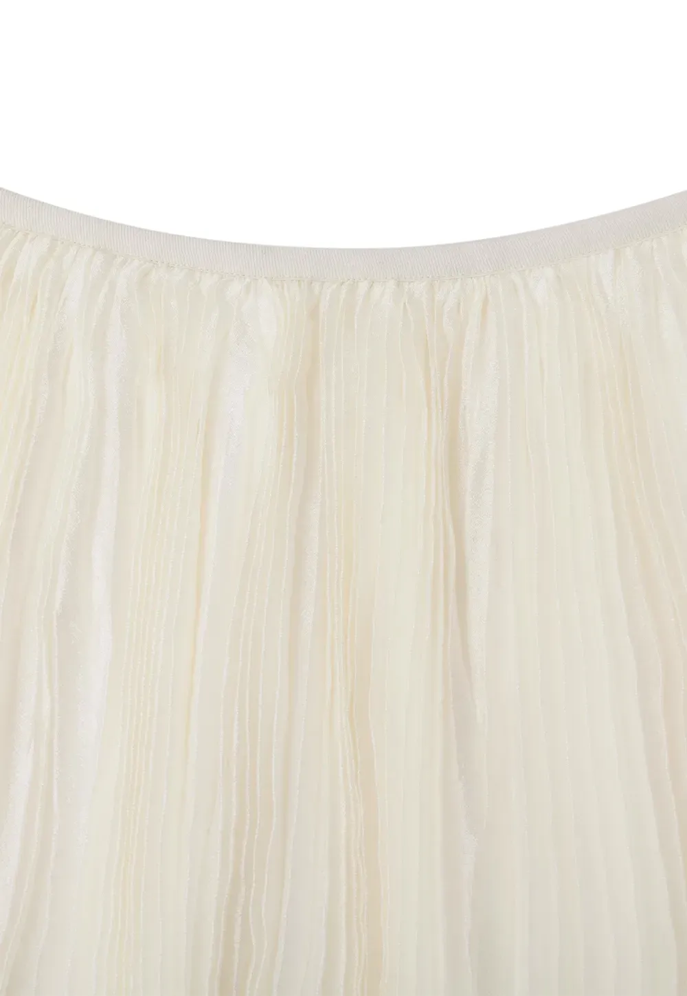 Pleated Flowing Maxi Skirt