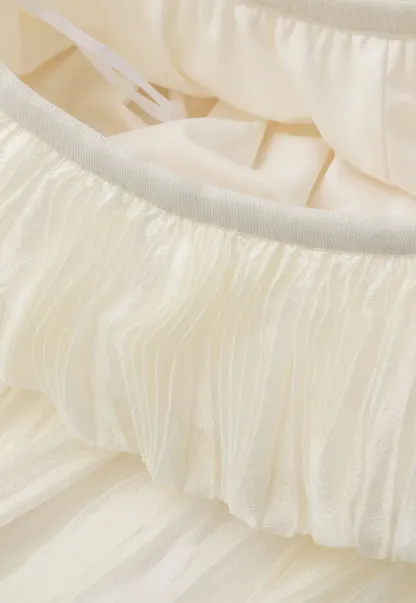 Pleated Flowing Maxi Skirt