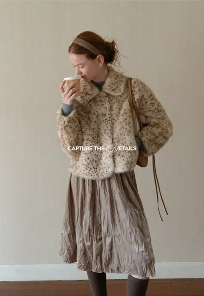 Elastic Waist Pleated Flowing Skirt