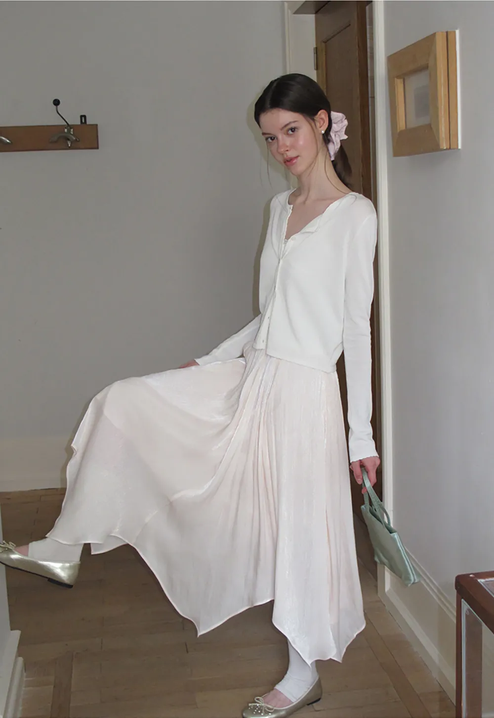 V Neck Long Sleeve Knit Sweater