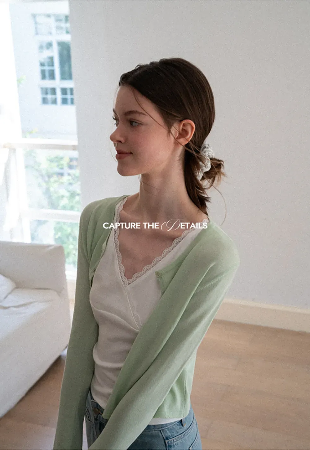 V Neck Long Sleeve Knit Sweater