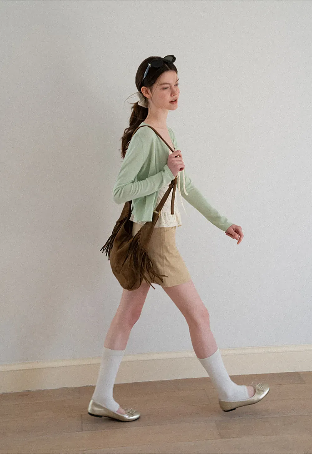 V Neck Long Sleeve Knit Sweater