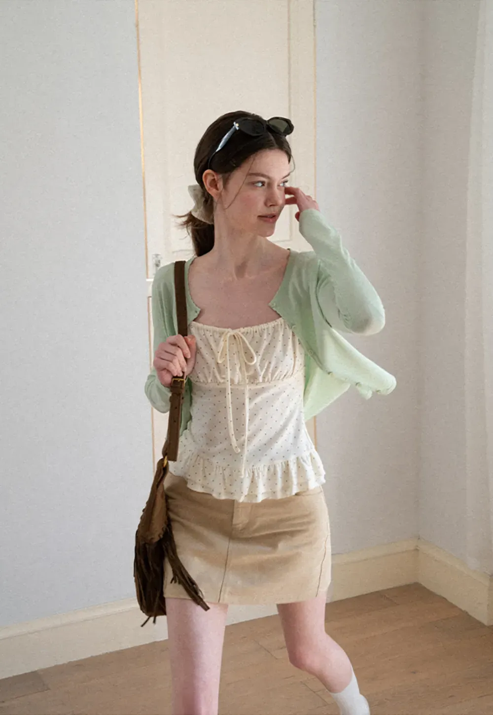 V Neck Long Sleeve Knit Sweater