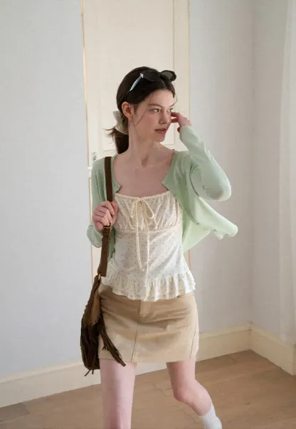 V Neck Long Sleeve Knit Sweater