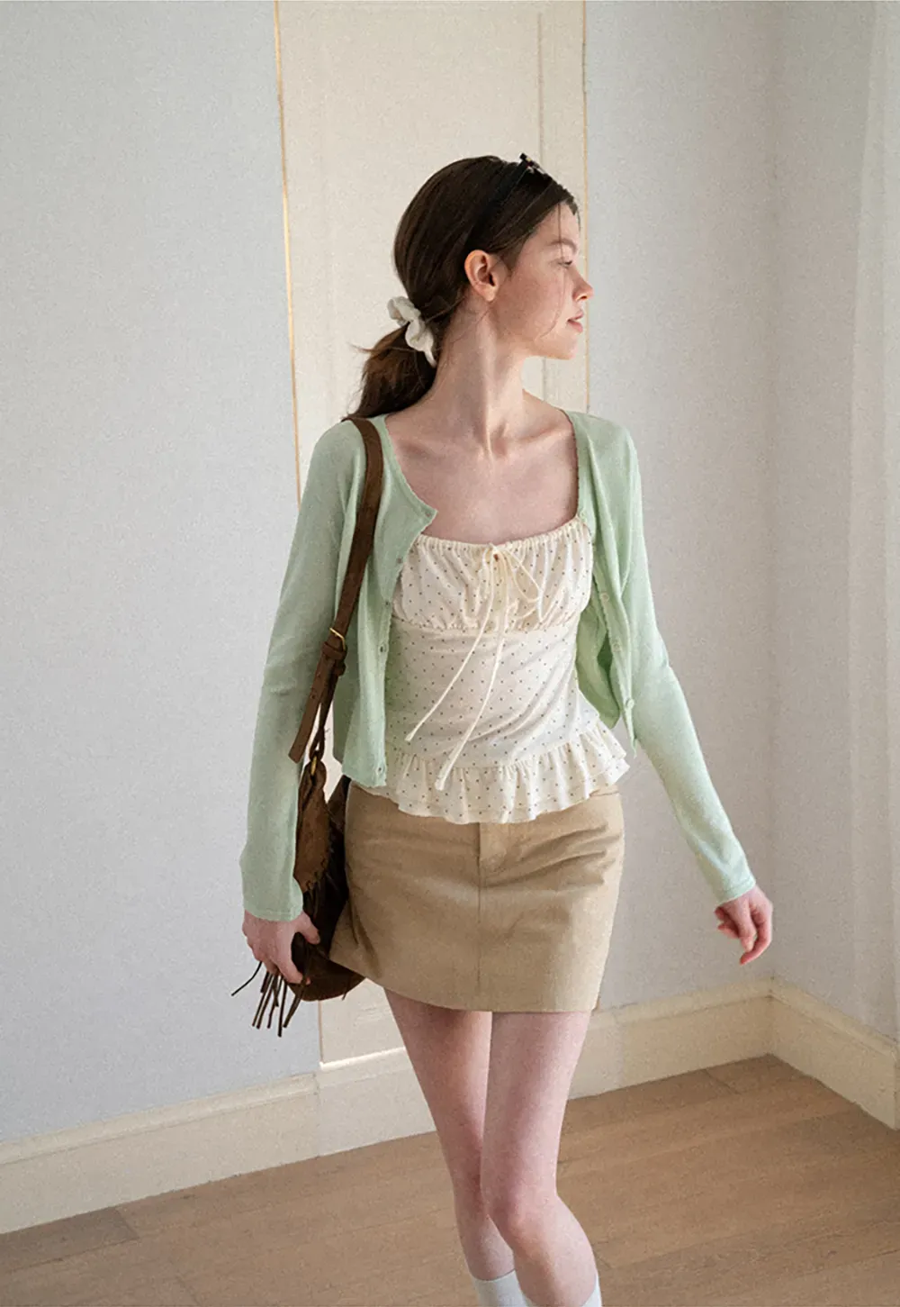 V Neck Long Sleeve Knit Sweater