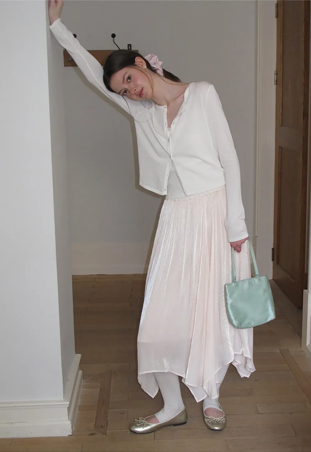 V Neck Long Sleeve Knit Sweater