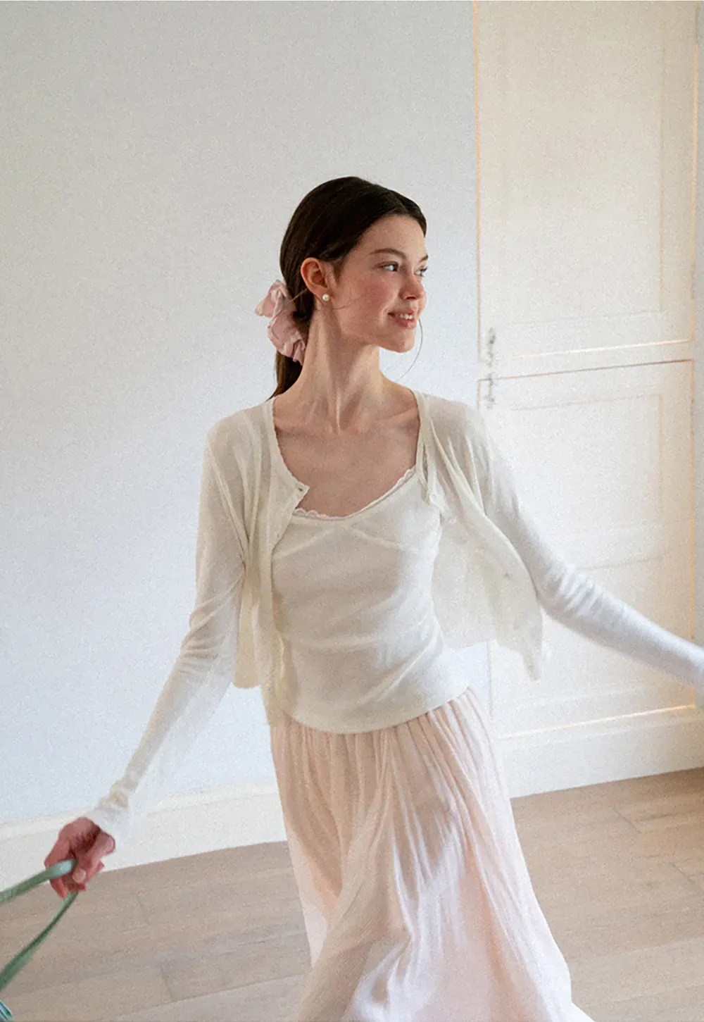 V Neck Long Sleeve Knit Sweater