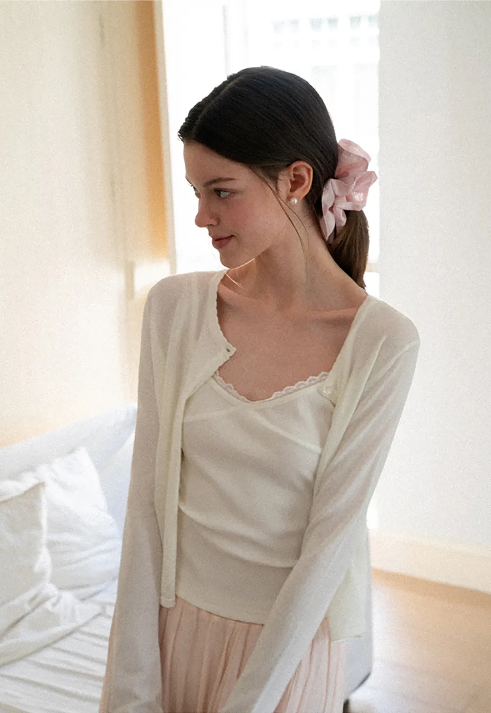 V Neck Long Sleeve Knit Sweater