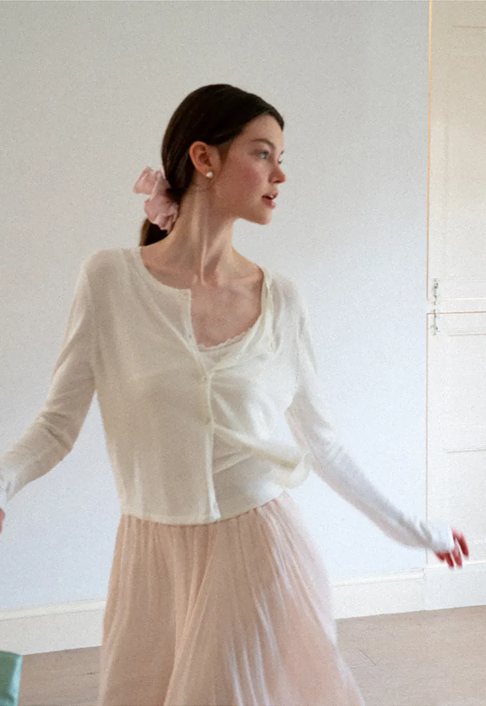 V Neck Long Sleeve Knit Sweater