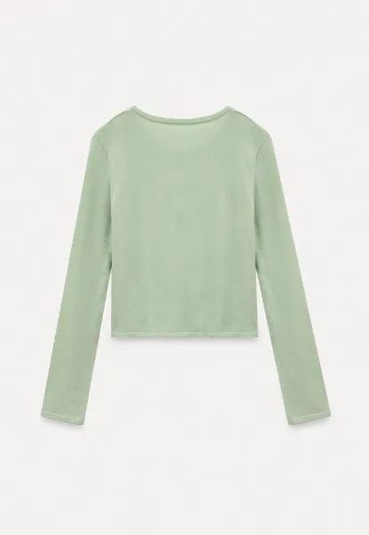 V Neck Long Sleeve Knit Sweater