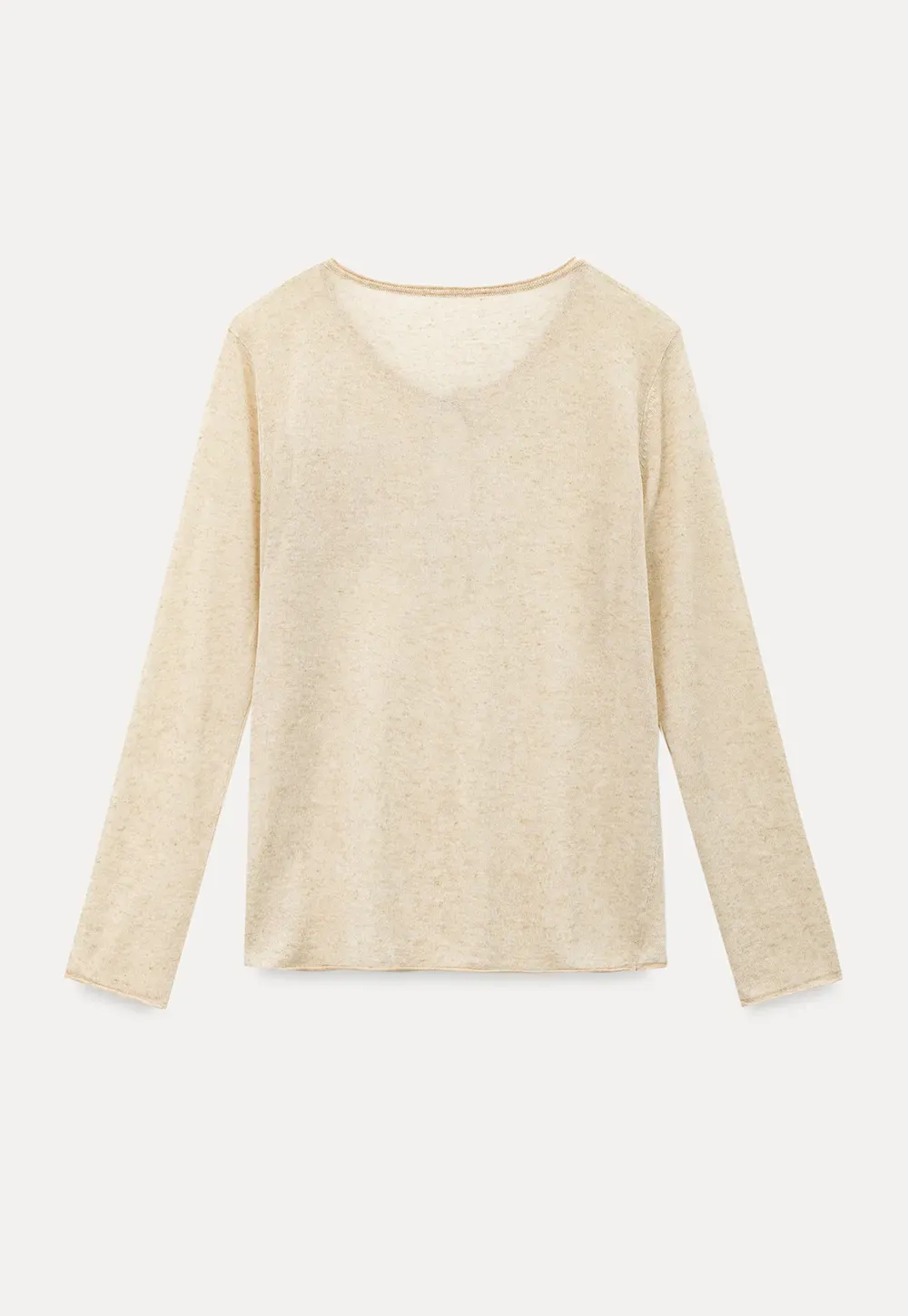 Lace Trim Sleeve Button Front Knit Sweater