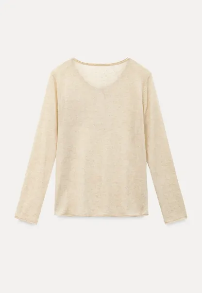 Lace Trim Sleeve Button Front Knit Sweater