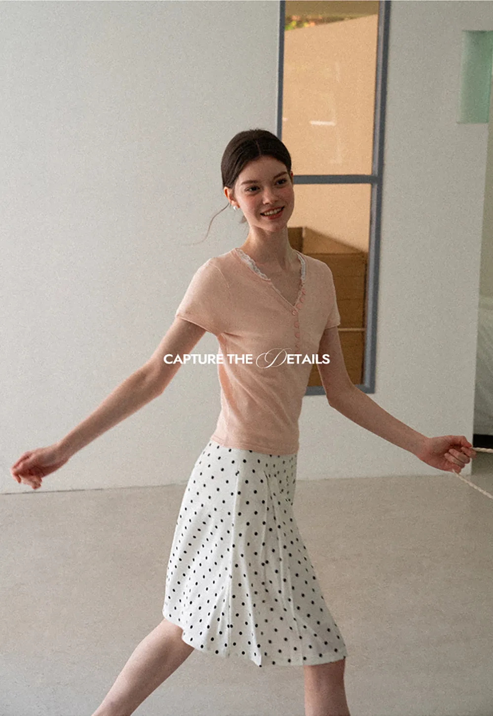 V Neck Button Front Knit Sweater