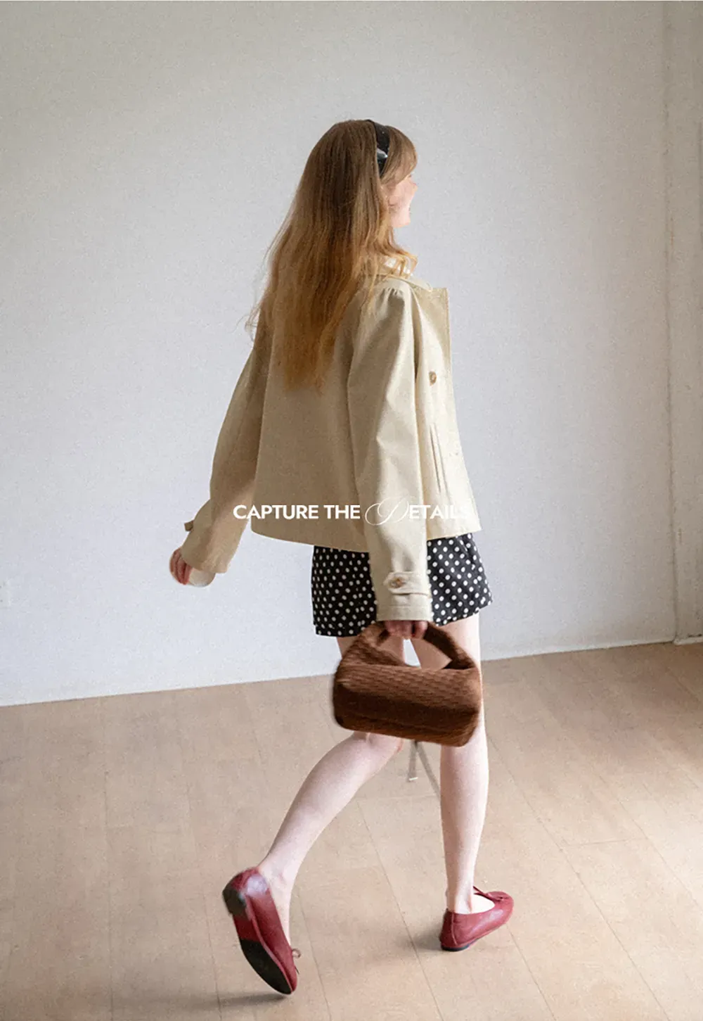 Peter Pan Collar Double Breasted Short Jacket