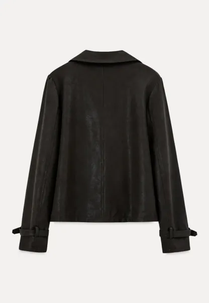 Double Breasted Peplum Short Jacket