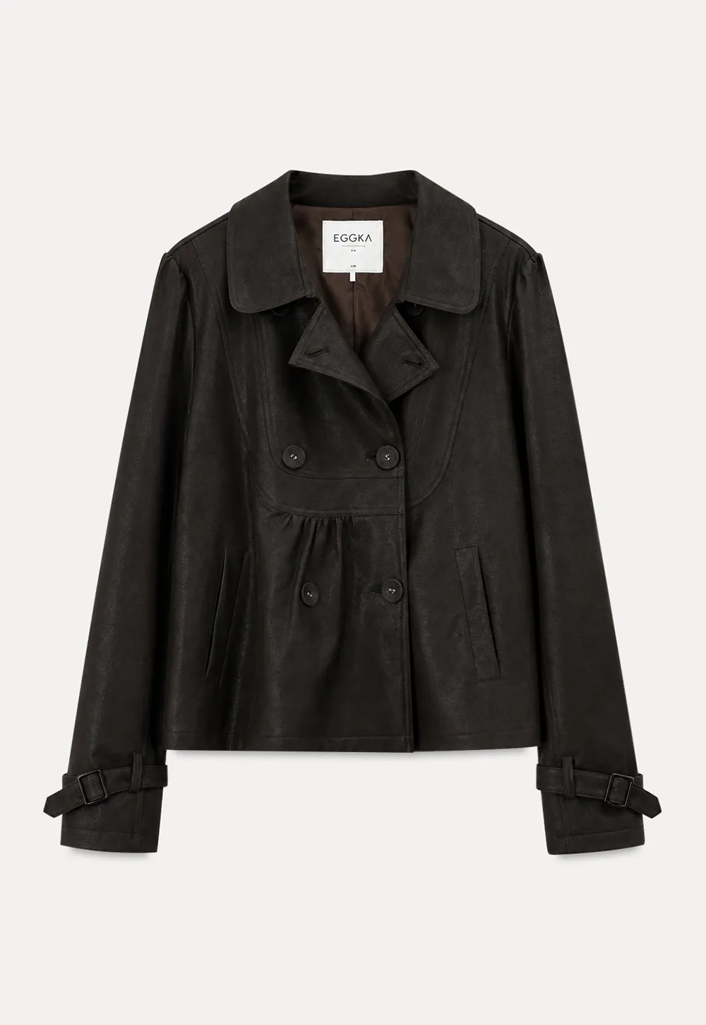 Double Breasted Peplum Short Jacket