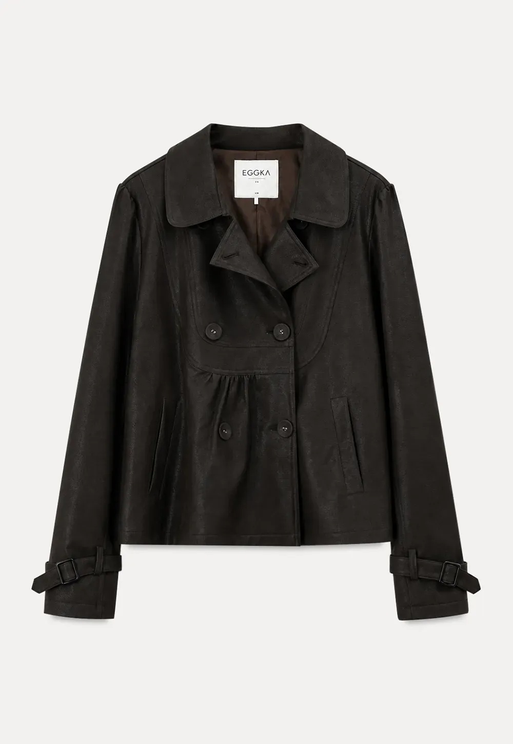 Double Breasted Peplum Short Jacket