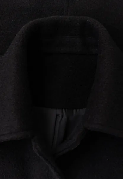 Textured Boucle Cropped Jacket with Notched Collar