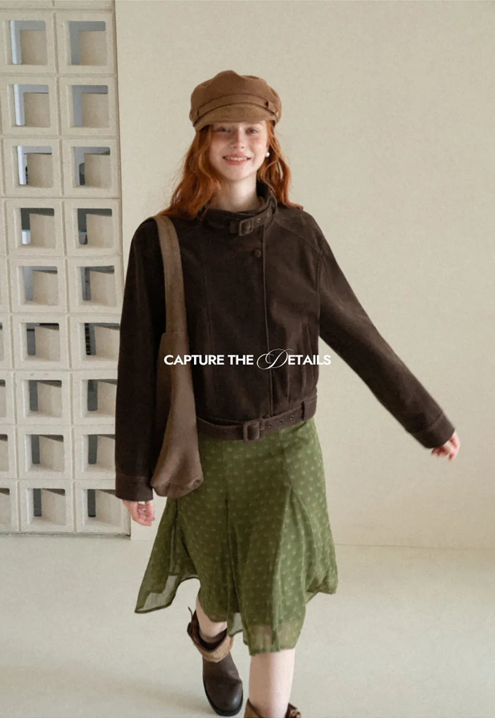 Velvet Stand Collar Short Jacket