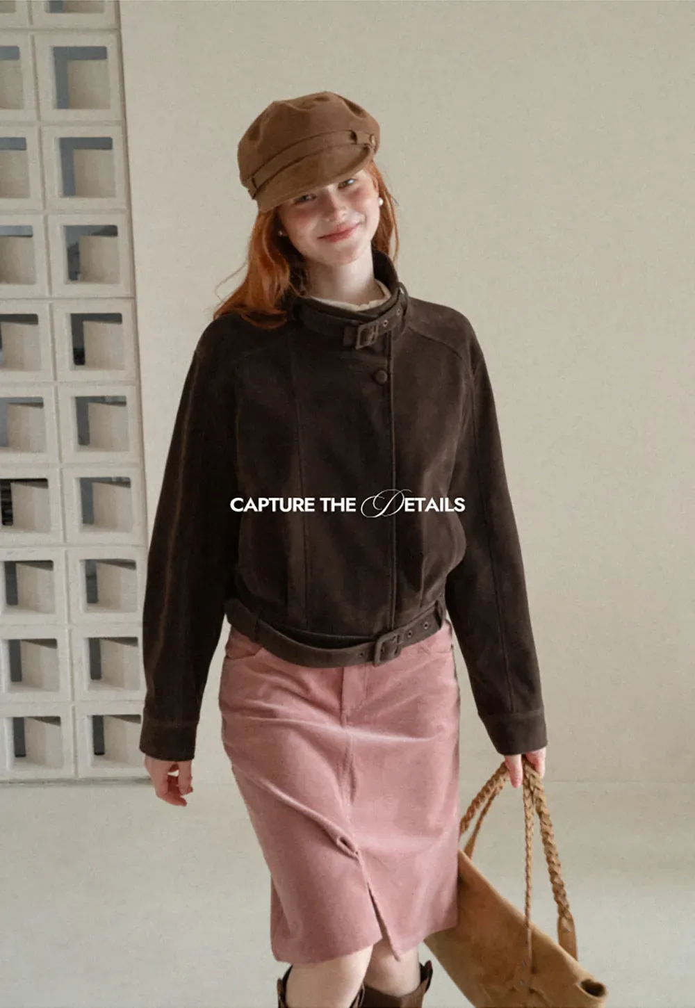 Velvet Stand Collar Short Jacket
