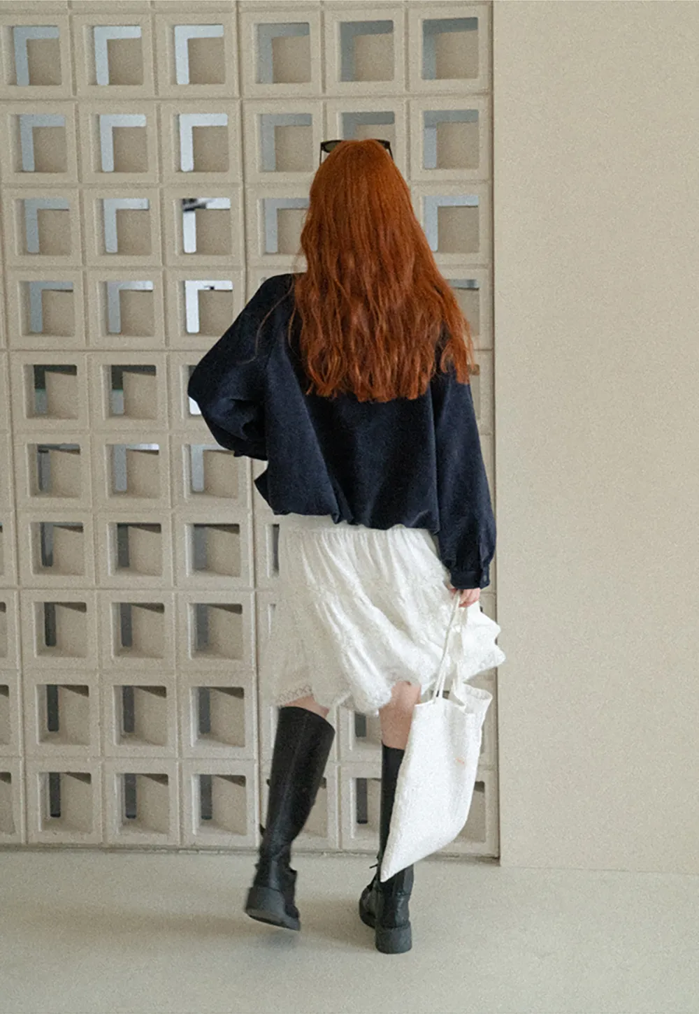 Velvet Cropped Jacket with Zip Front and Patch Pockets